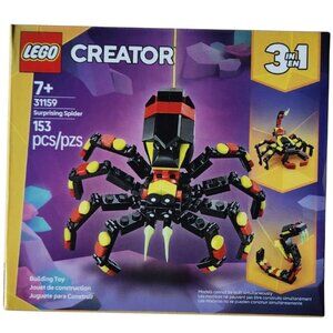 New Sealed LEGO 31159 Creator 3 in 1 Wild Animals Surprising Spider Toy 153 pcs